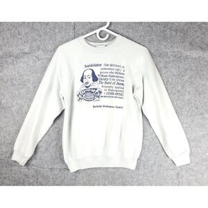 Vintage Shakespeare Sweater Adult Medium Festival Theatre Leo Germano Bardolator